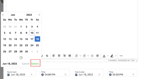 Adding Calendar Events – Help Tutorials for Town Web Design Customers